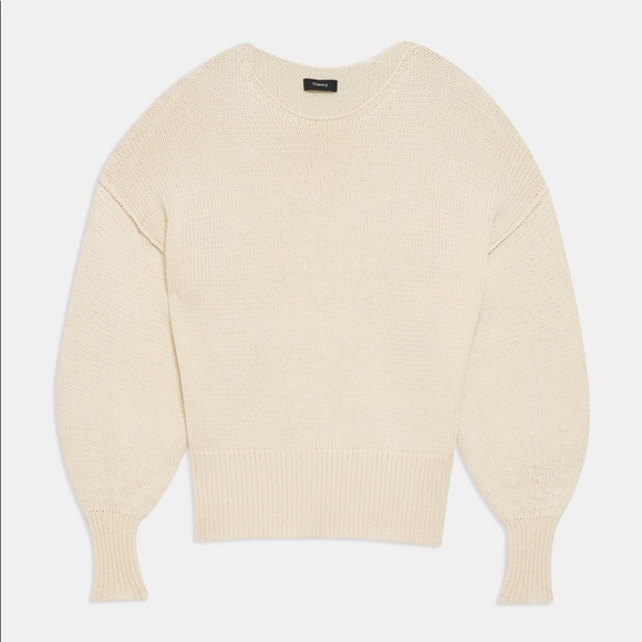 Theory chainette cotton chunky knit sweater - Picture 6 of 8